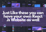 convert figma and PSD to react web apps with mern stack expertise